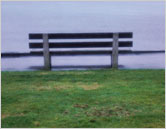 photo of an empty bench